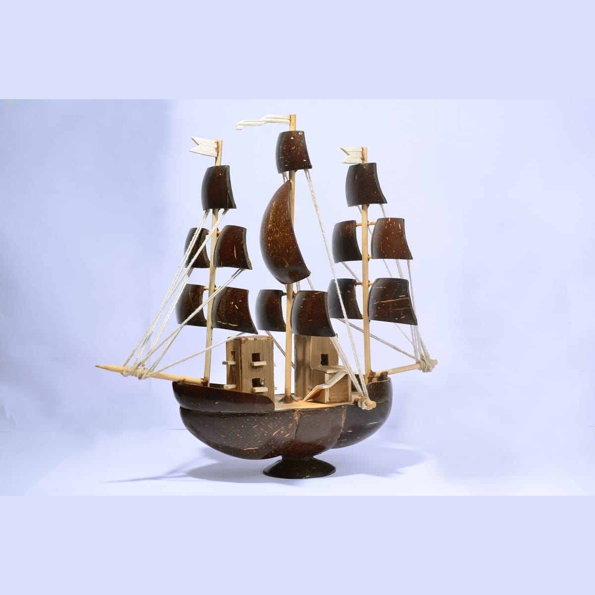 Coconut Shell Ship Model