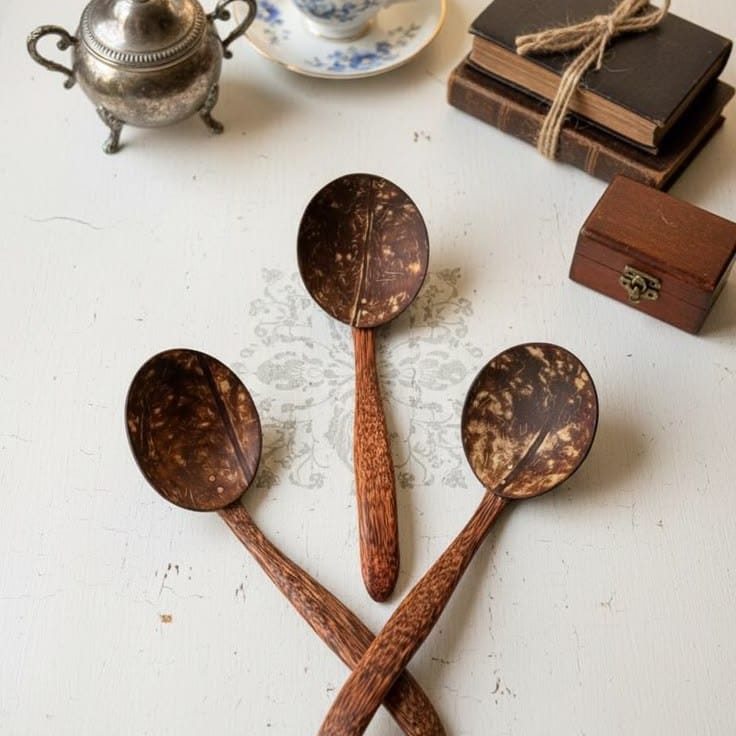 Coconut Shell Spoon Set