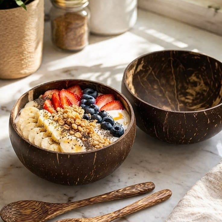 Jumbo Breakfast Bowl with Cutlery — Set of 2