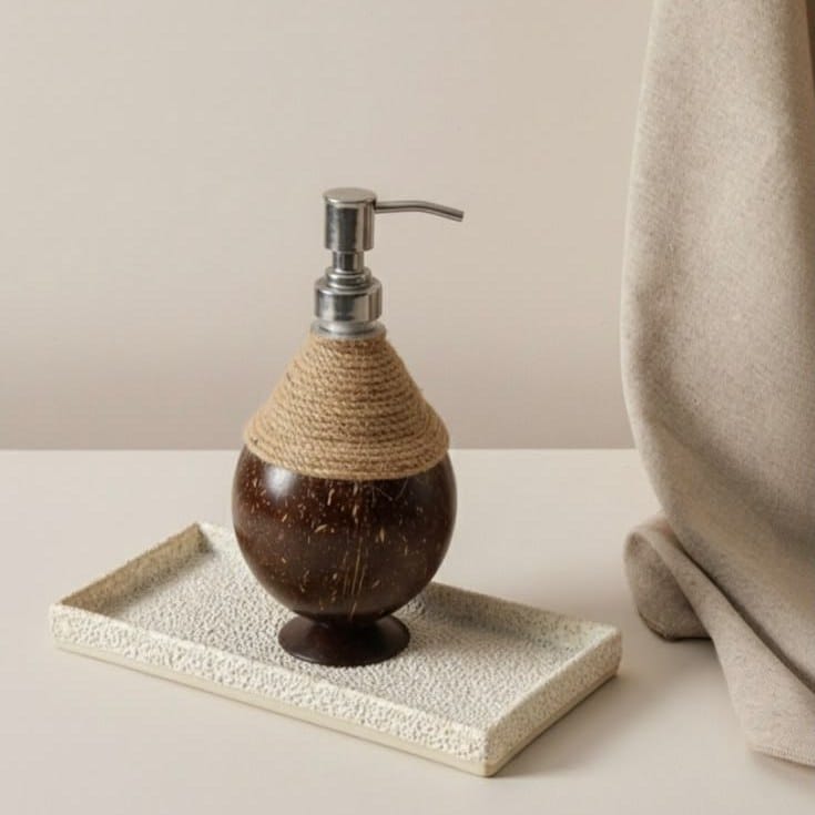 Coconut Shell Soap Dispenser